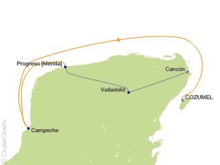 American Queen Voyages Mexico Cruise, 9 Nights From Cozumel, Ocean  Navigator, November 23, 2024 