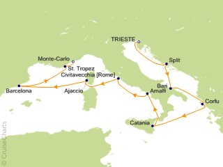 10 Night Cliffs  Coasts and Culture Cruise from Trieste
