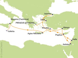 14 Night Eastern Mediterranean Marvels Cruise from Athens (Port of Piraeus)