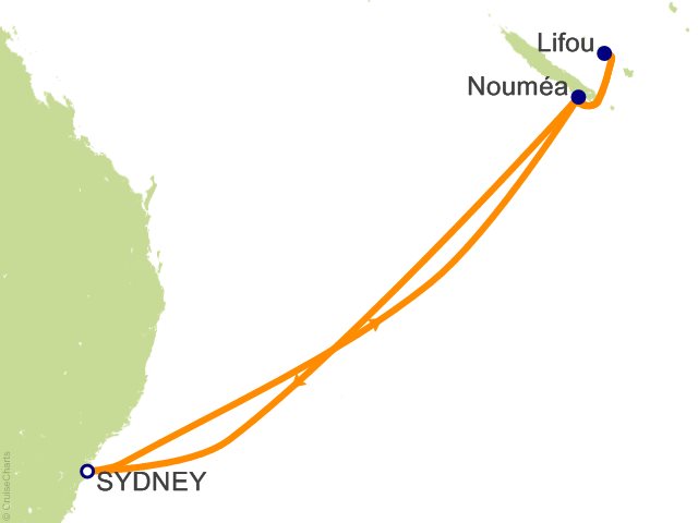 8 Night South Pacific from Sydney Cruise from Sydney