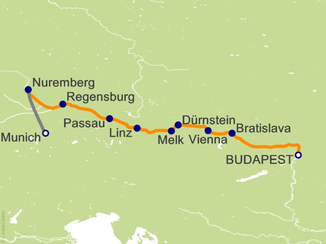 9 Night Danube in Depth Cruise from Budapest