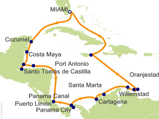 Oceania Panama Canal Cruise 20 Nights From Miami Sirena March 23 587341