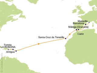 15 Night Transoceanic Cruise from La Romana
