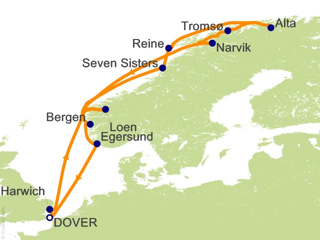 Hurtigruten Cruise Line Europe Cruise, 14 Nights From Dover, Maud 