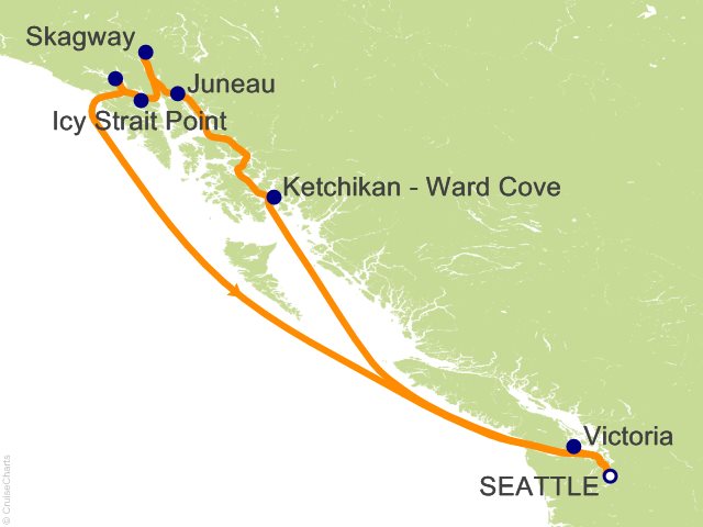 9 Night Alaska   Glacier Bay  Skagway and Juneau Cruise