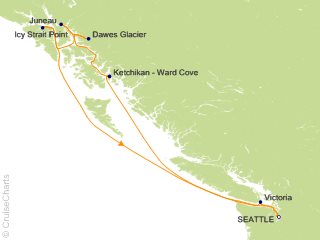7 Night Alaska   Dawes Glacier  Juneau and Ketchikan Cruise from Seattle
