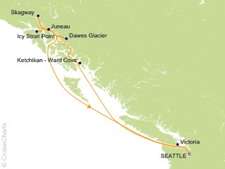 9 Night Alaska   Dawes Glacier  Skagway and Juneau Cruise from Seattle