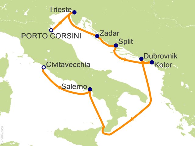 10 Night Best of Italy and Croatia Cruise from Porto Corsini, Ravenna (Venice)