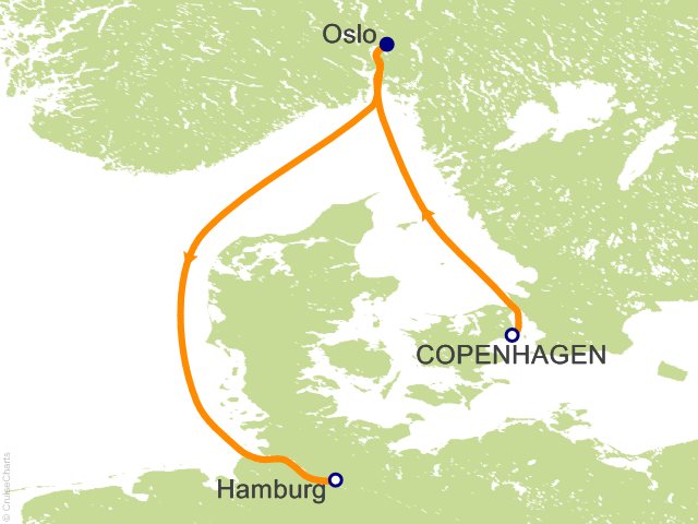 3 Night Grand Voyage Cruise from Copenhagen