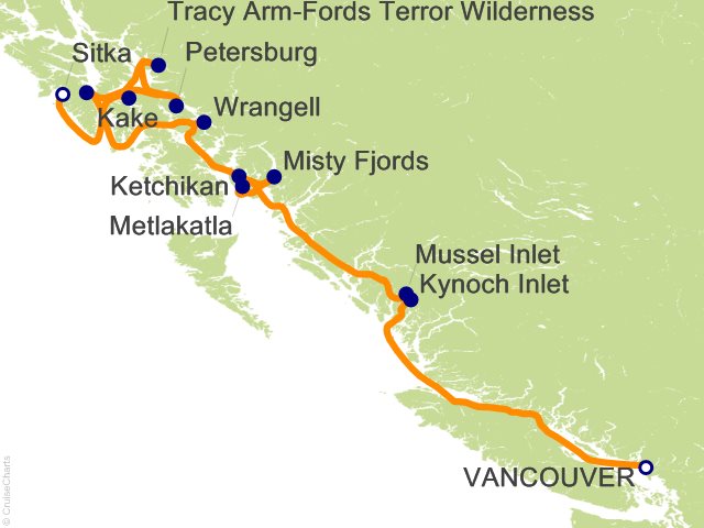 11 Night Vancouver to Sitka from Vancouver