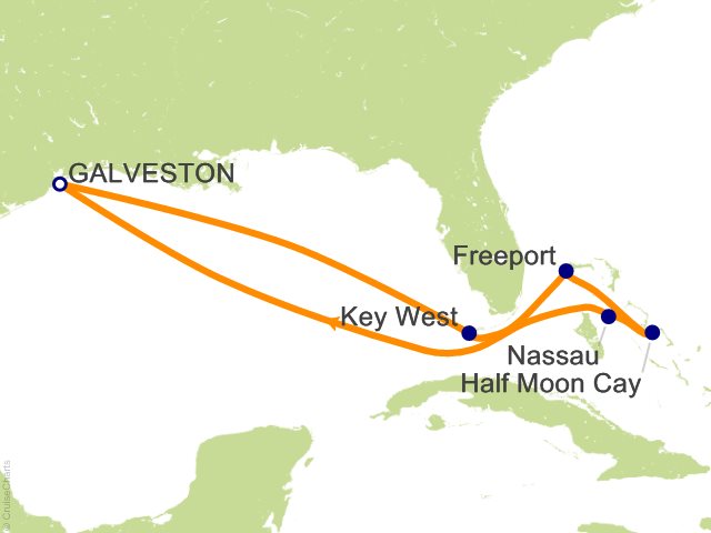 8 Night Eastern Caribbean from Galveston Cruise from Galveston