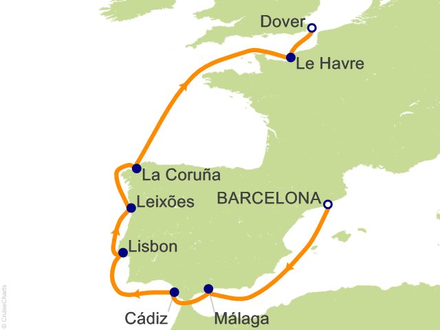 9 Night Europe from Barcelona Cruise from Barcelona