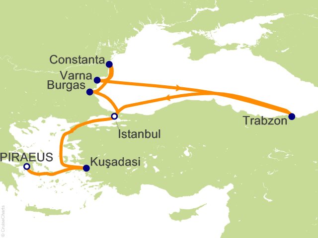 11 Night Ultimate Bulgaria  Romania and Turkey Cruise from Athens (Port of Piraeus)