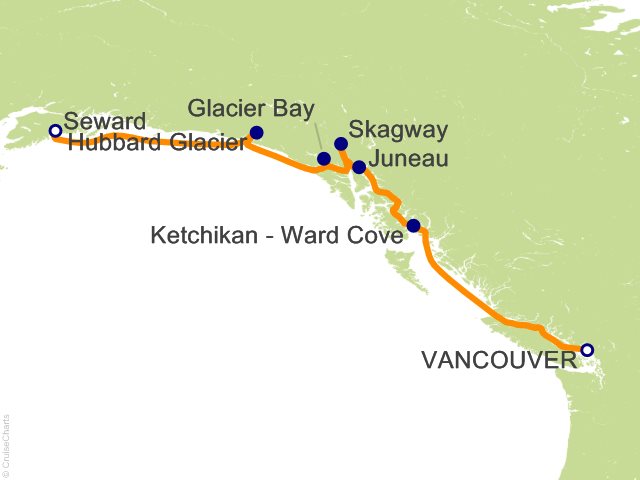 7 Night Alaska   Glacier Bay  Skagway and Juneau Cruise from Vancouver