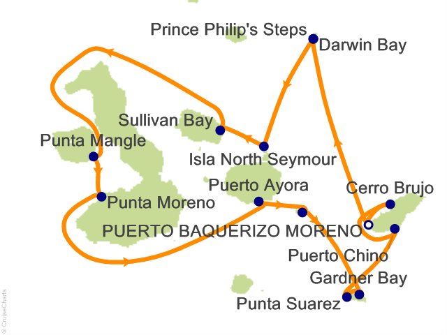 7 Night Galapagos Cruise from San Cristobal Island (Puerto Baquerizo)