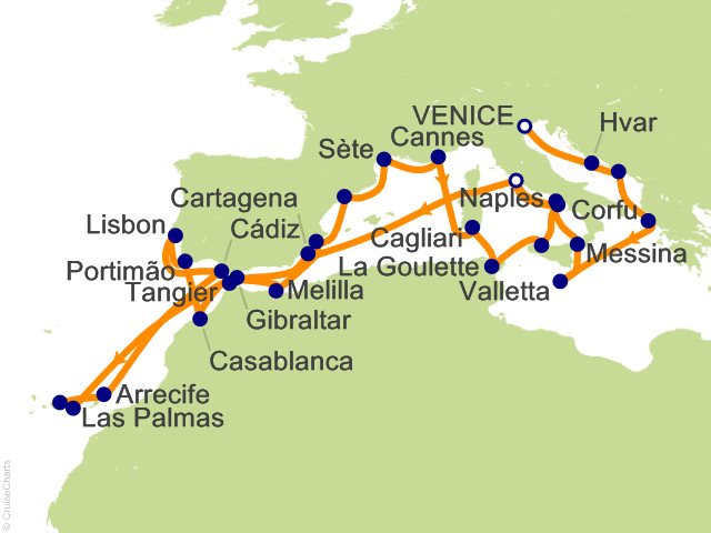 33 Night European Enlightenment Cruise from Venice