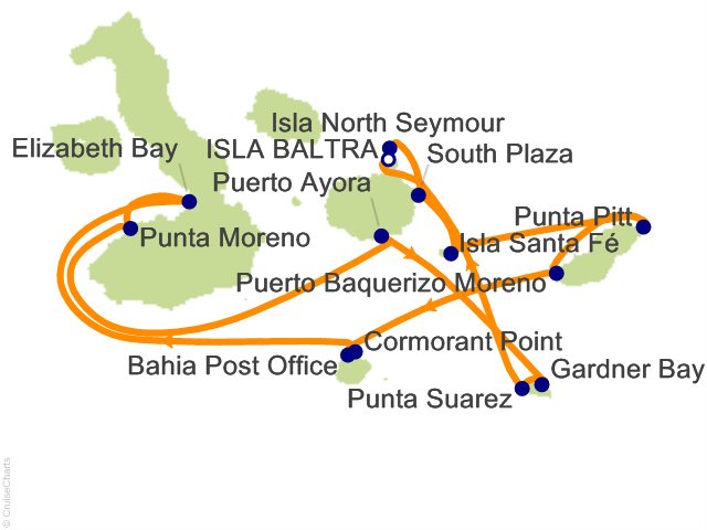 7 Night Galapagos Southern Loop Cruise from Baltra, Galapagos