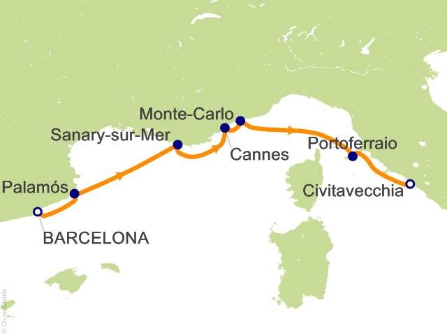 7 Night Rome and the Monaco Grand Prix Cruise