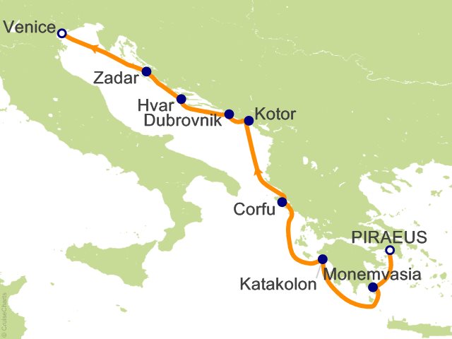 8 Night Adriatic Archipelagos and Greek Goddesses Cruise