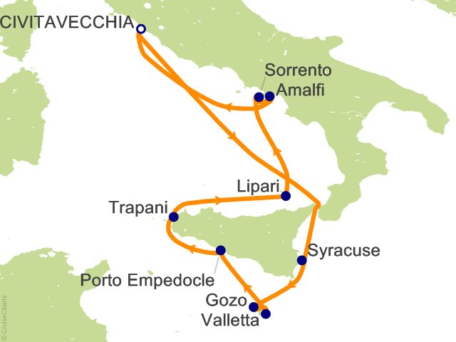 10 Night Sicilian Splendors Cruise