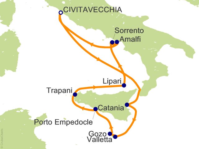 10 Night Sicilian Splendors Cruise