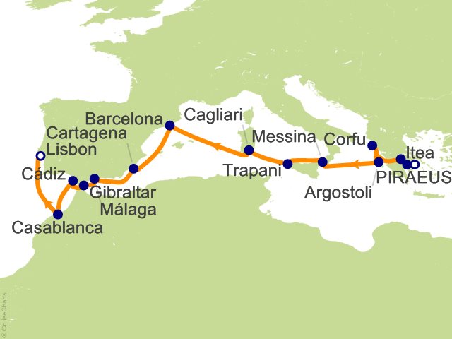 18 Night Star Collector   Mediterranean Memoirs Cruise from Athens (Port of Piraeus)