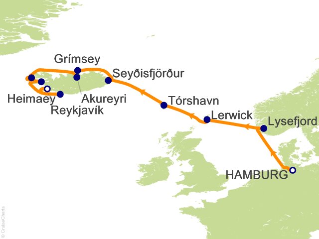 12 Night Expedition to Iceland   Hamburg to Reykjavik via Scotlands Northern Isles Cruise from Hamburg