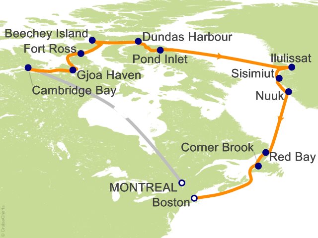 20 Night The Northwest Passage Cruise and Land Tour from Montreal