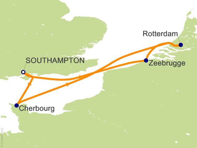 5 Night Belgium France and Netherlands Cruise from Southampton