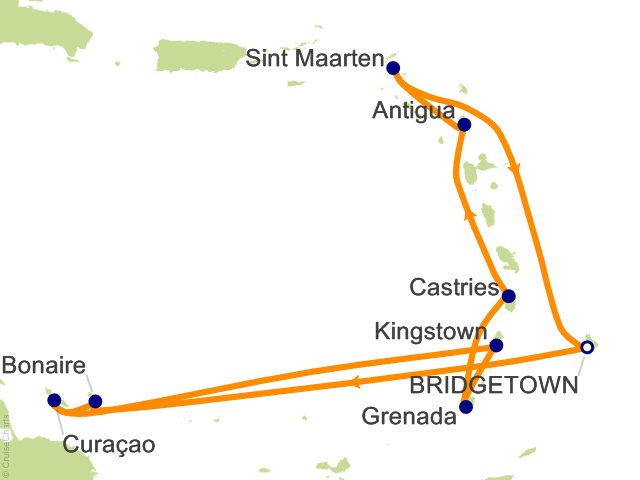 14 Night Caribbean Islands Fly Cruise