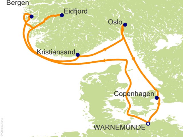 7 Night Northern Europe Cruise from Warnemunde