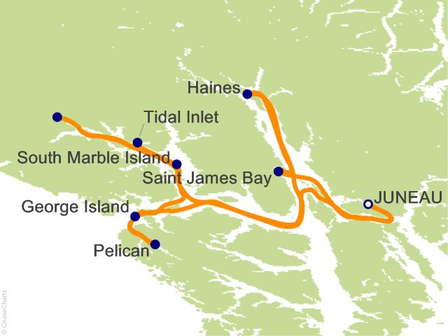 7 Night Glacier Bay National Park  Haines and Pelican Town Cruise
