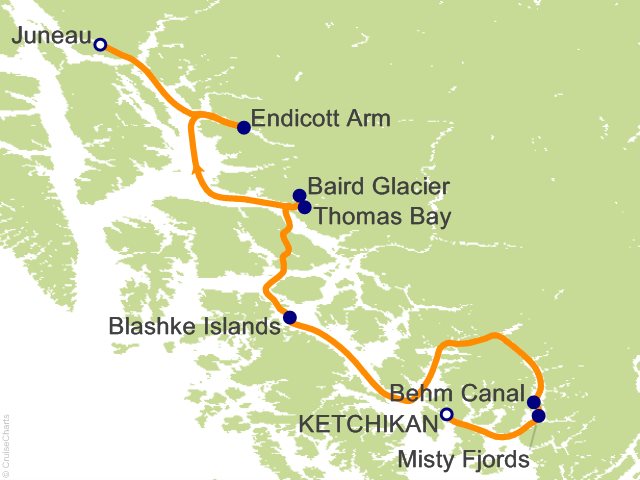 7 Night Fjords and Glaciers Cruise from Ketchikan