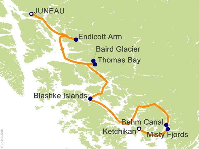 7 Night Fjords and Glaciers Cruise from Juneau
