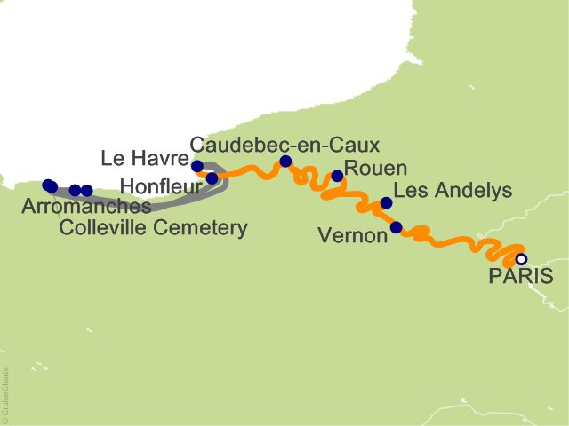 7 Night Paris and Normandy Cruise from Paris