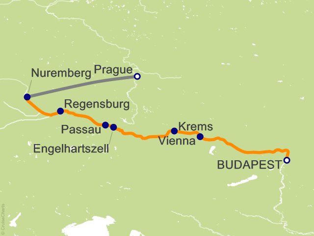 9 Night Delightful Danube and Prague Cruise and Land Tour from Budapest