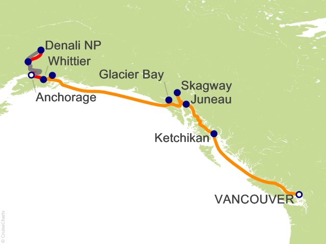 11 Night Denali Explorer - Tour EA4 from Vancouver