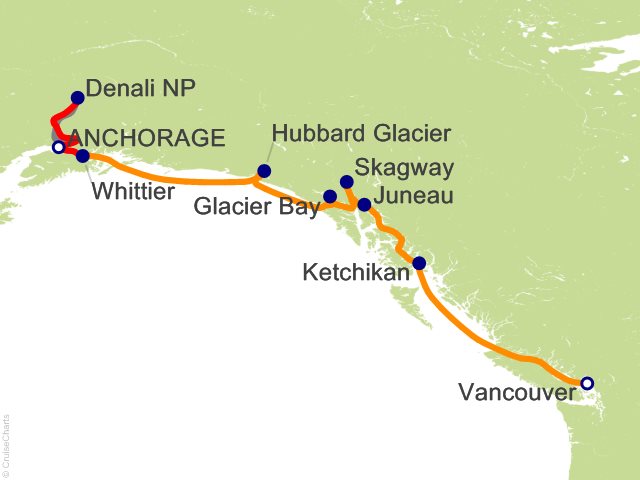 11 Night Denali Explorer Tour DB4 Cruise and Land Tour from Anchorage