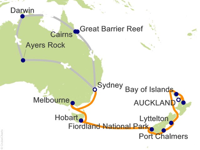 20 Night Ultimate Australia Tour 4F Cruise and Land Tour from Auckland