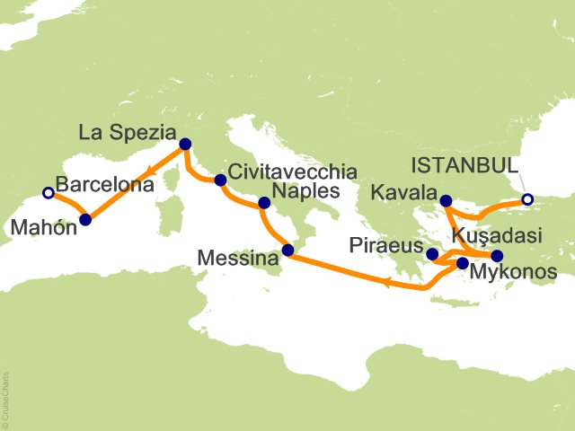12 Night The Best of the Mediterranean   Istanbul to Barcelona Cruise