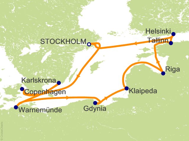10 Night Northern Europe Cruise from Stockholm