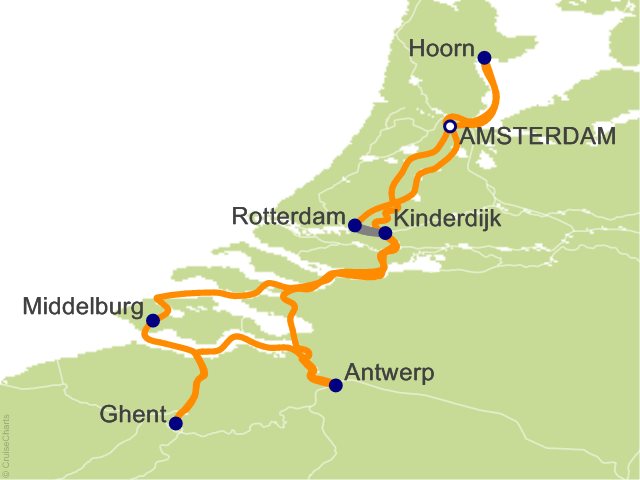 7 Night Tulip Time Cruise from Amsterdam