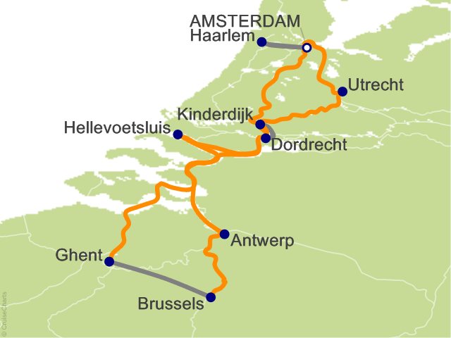 9 Night Best of Holland and Belgium Cruise and Land Tour