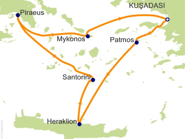 3 Night Greek Island Hopping Cruise from Kusadasi (Ephesus)
