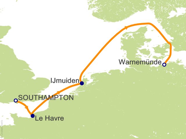 6 Night Northern Europe Cruise from Southampton