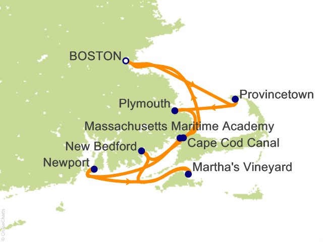 7 Night Cape Codder Cruise from Boston