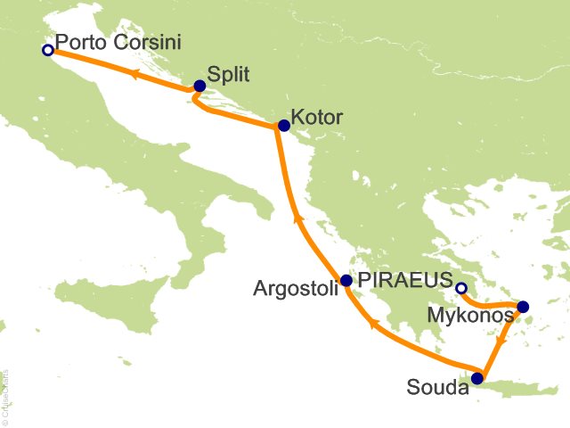 7 Night Greece and Adriatic Cruise from Athens (Port of Piraeus)