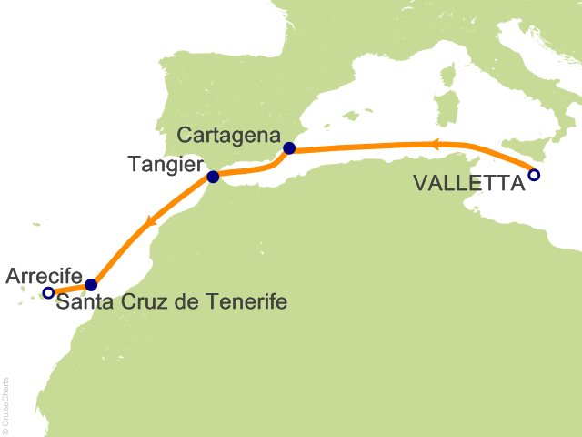 9 Night Mediterranean and Canary Islands Fly Cruise