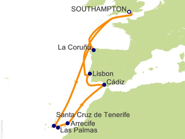 14 Night Spain Portugal and Canary Islands Cruise