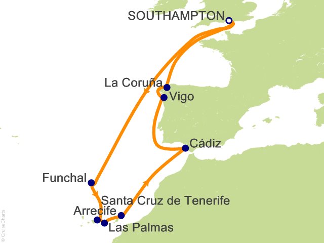 14 Night Spain Madeira and Canary Islands Cruise